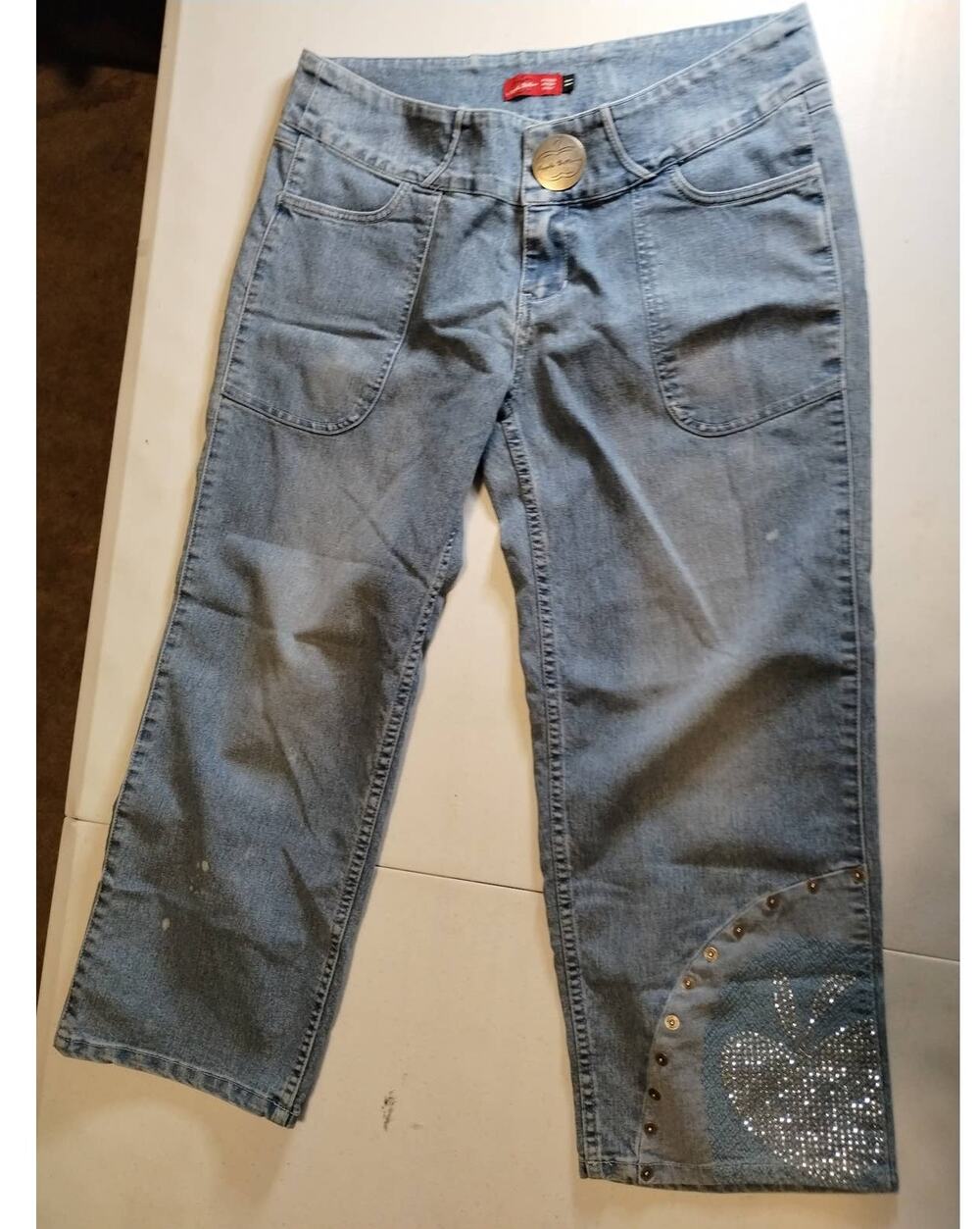 Apple Bottom Crop Jeans Jr. 11 Cropped Low Rise Relaxed Pant